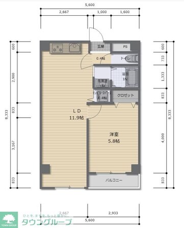 プルマージュ国立の物件間取画像